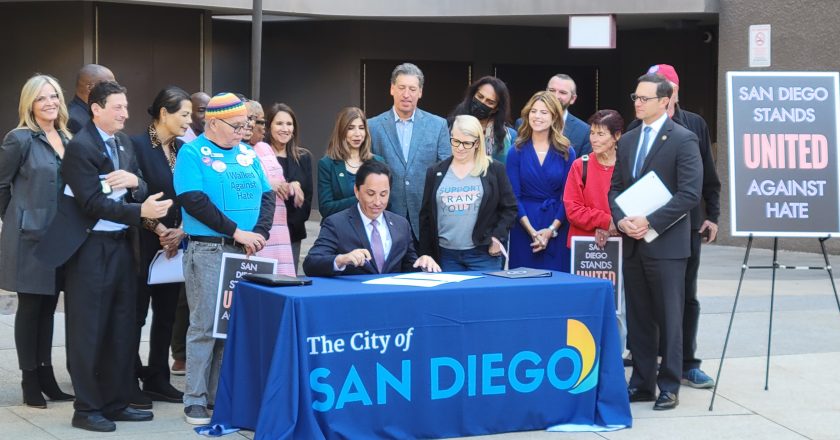 Mayor Gloria Joins City’s Human Relations Commision to Issue Proclamation Against Hate in San Diego