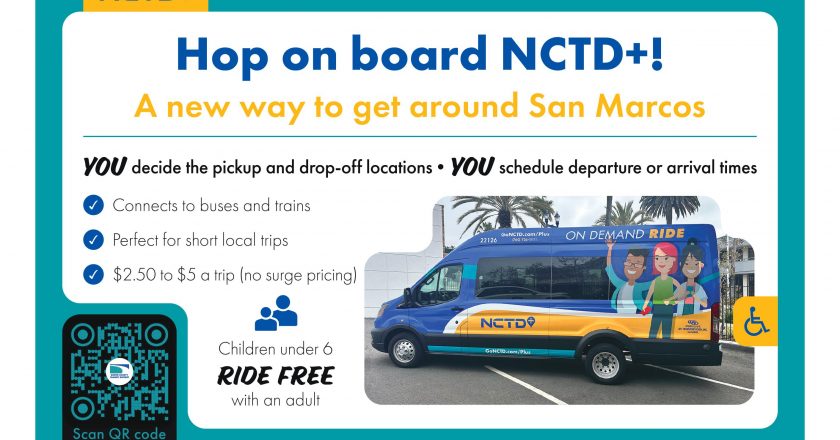 NCTD+ Launches On-Demand Transit Service in San Marcos